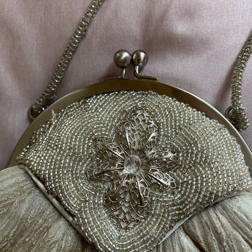 Chic Platinum Evening Bag - Picture 2 of 5
